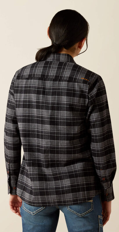 Rebar Flannel DuraStretch Work Shirt Back